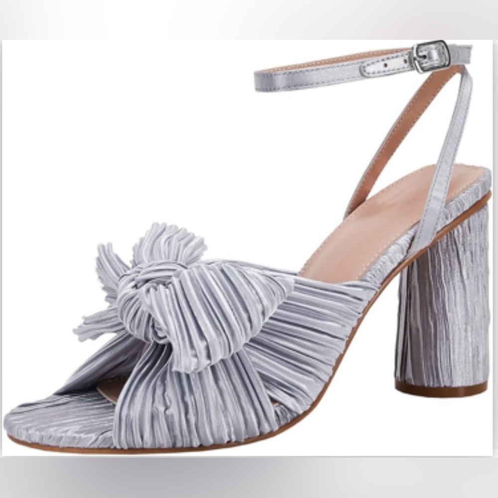 NWOB Blue Bow Knot Heels Wedding Chunky Heels Size 7